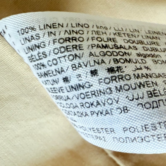 MANGO MNG Women’s Linen Oversized Boyfriend Blazer Office Preppy Academia NWT - Picture 10 of 12